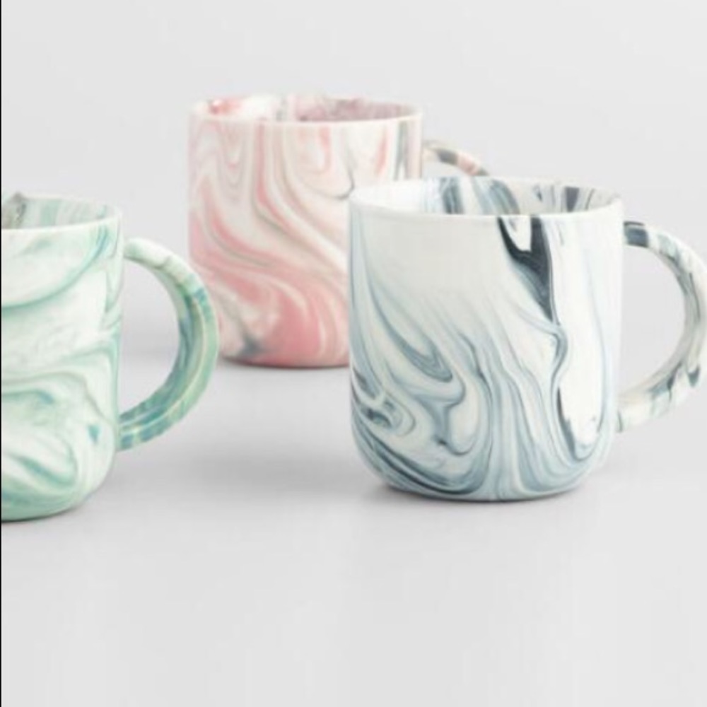 Pink Marbled Mug NWOT